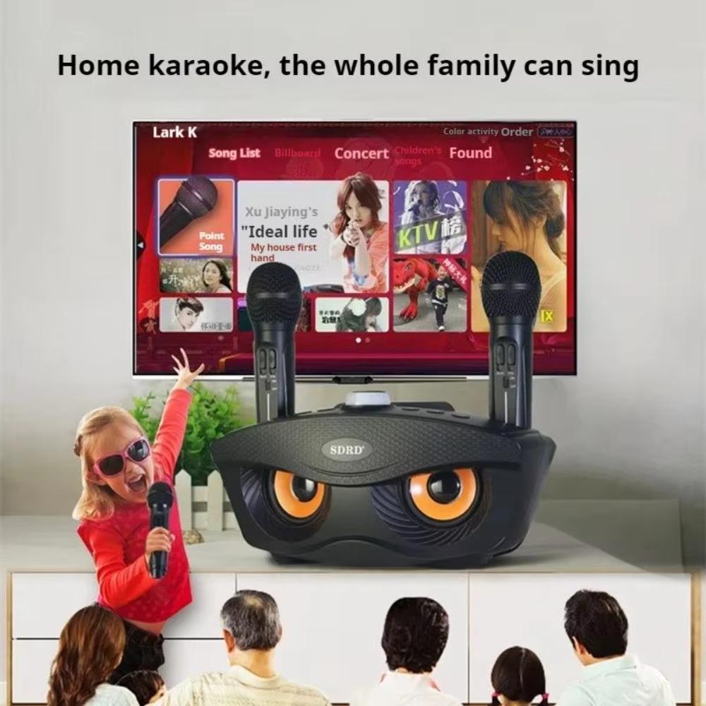 SD306 Dual Microphones Speaker Dual Microphones Karaoke Player Wireless Bluetooth Speaker  Karaoke