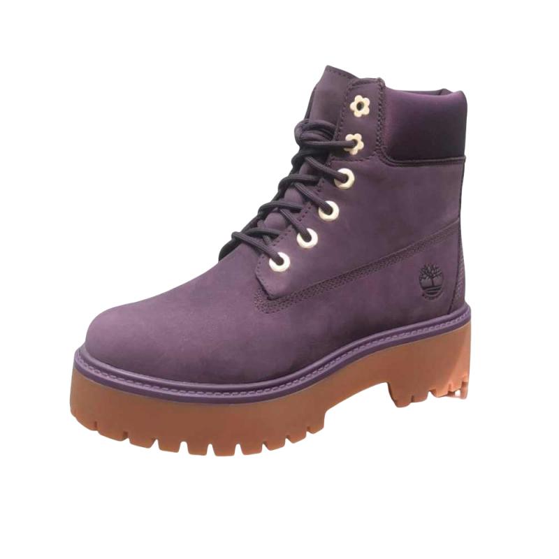 Timberland Women's Stone Street 6 Inch Premium Platform Boot Dark Purple A2H3C-EJJ