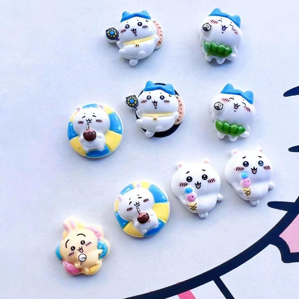 Cartoon Cute Chikawas Diy Glue Resin Jewelry Accessories Mobile Phone Case Key Hairpin Headband Accessories Hachiware USAGI