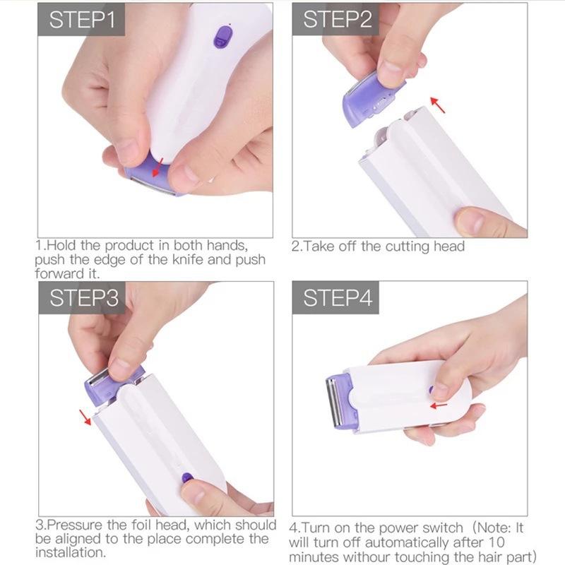 Electric Hair Removal Machine Electric Hair Removal Machine Blue Light Sensing Waterproof Mesh Hair Trimmer Hair Remover