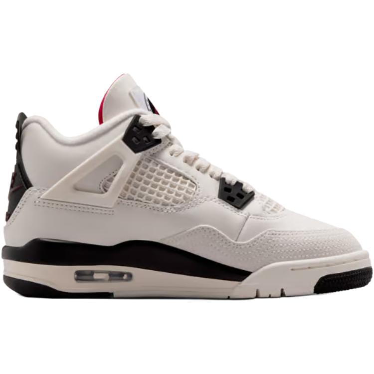 Jordan Air Jordan 4 Niedrige Kinder Basketballschuhe Weiß Schwarz Unisex IM4026-100