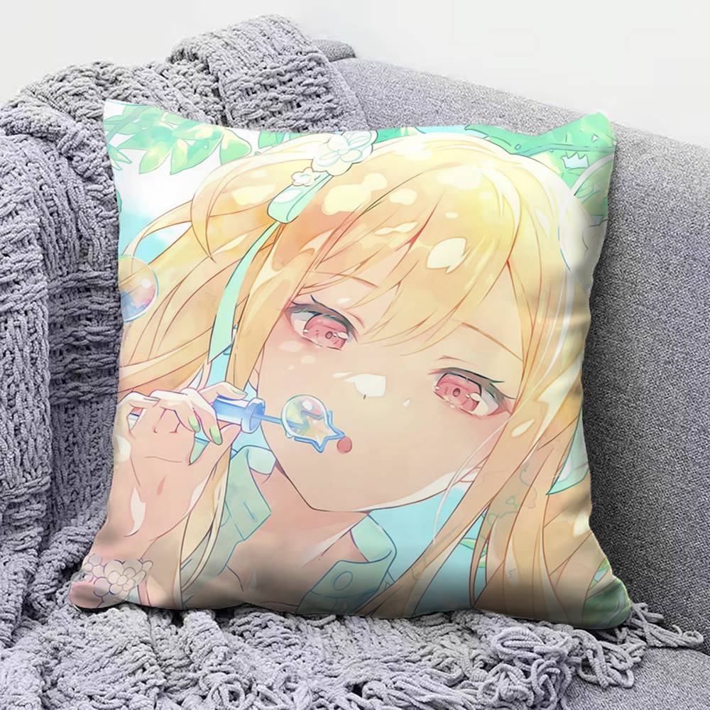 Saki Tenma Cute Home Sofa Cushion Covers and Aecorative Custom Pillow Covers