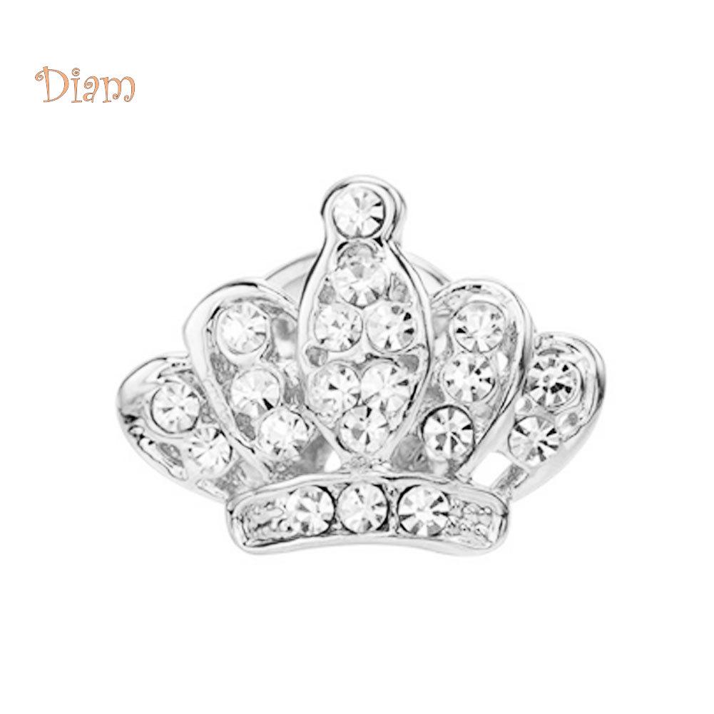 Bijoux diamantés, couronne Chic, pierres de cristal, broche, chemise, col de veste pour femmes