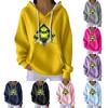 Women's Fashion Casual Christmas Angel Print Pullover Long-Sleeve Sweatshirt