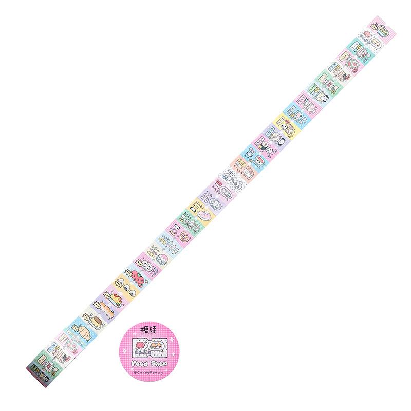 Creative Coated Paper Tag Material Film Cutting Tape Cute Graffiti Hand Account Decorative Tape Cartoon Waterproof Stickers