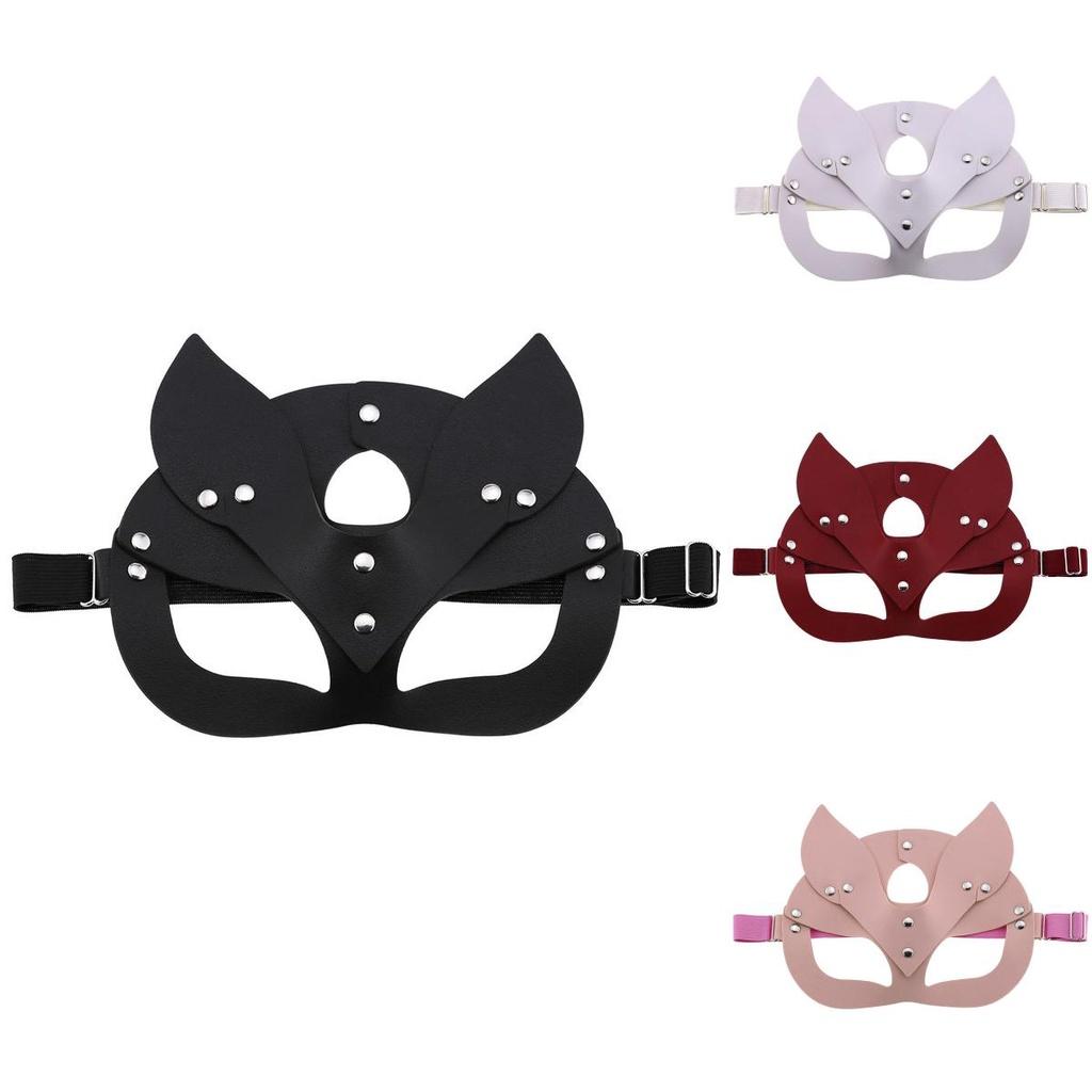 Stylowa skórzana maska lisa dla mężczyzn i kobiet idealna na imprezy kostiumowe i festiwale