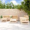 Vidaxl 7-Cz. Garden Furniture Set, Solid Pine Wood