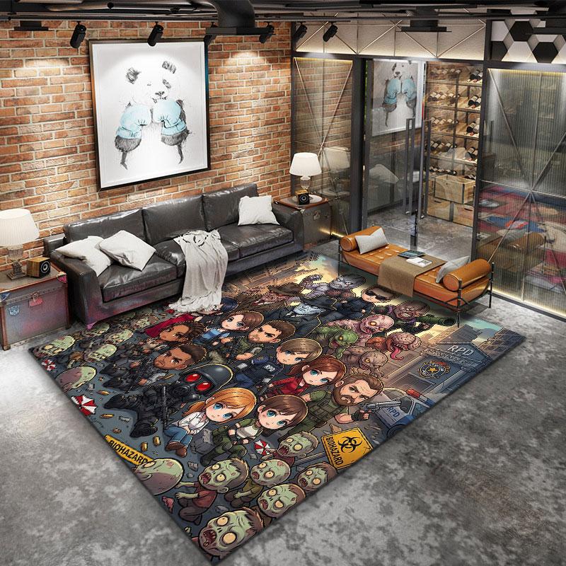 Resident Evil Carpet Rug For Living Room Bedroom Home Sofa Decoration Kids Play Nonslip Floor Mat