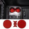 Red Carbon Fiber Center Console Cup Holder Pad Sticker For Honda Pilot 16-22