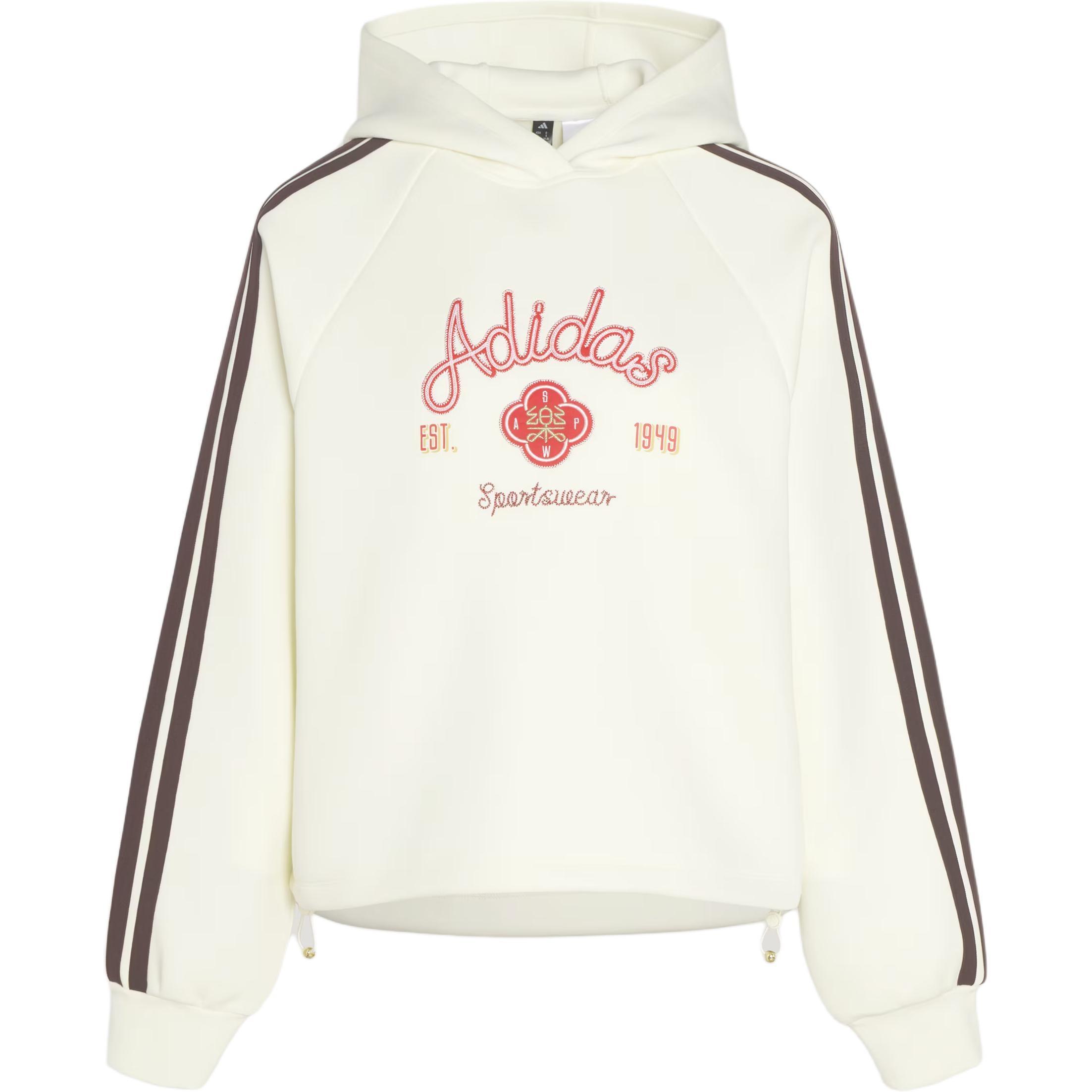 (WMNS) adidas Hooded Top Asia Sizing CNY Off White Women s KH2695 L