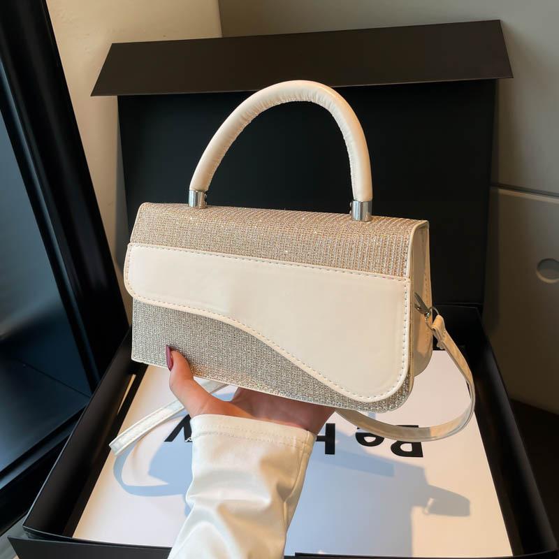 

Fashion contrasting colors niche portable women s bags autumn new high-texture shoulder crossbody small square bag commuter women s bags бежевый