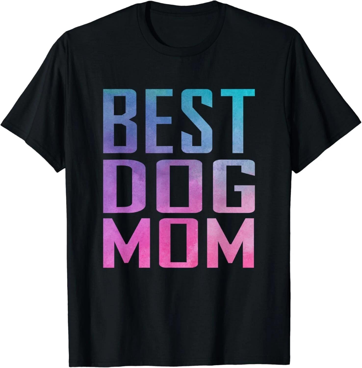 

Best Dog Mom T-Shirt | Abstract Watercolor Texture Gift Unisex T-Shirt S