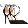 Spring fine heel temperament strap high heels women's new niche pointed head bag head fashion single shoes