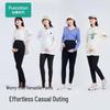 Purcotton Maternity Slim-Fit Leggings with Belly Support