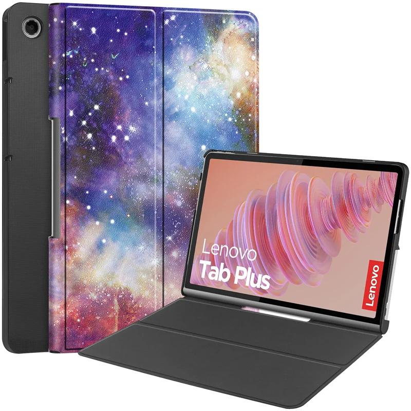 Slim Folding Stand PU Leather Case For Lenovo Tab Plus 11.5 inch TB351FU Cover Hard Plastic Back Shell Funda Coque Capa