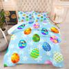 Bedroom Fat Quilt Digital Printing Feather Silk Cotton Filled Quilt Cute Cartoon for Home Three Piece Quilt Cover