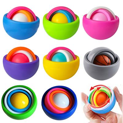 Ball Fidget Spinner ADHD Autism Stress Relief Finger Toy Spinner 3D Ball Sensory Toys for Kids Adult Party Favors Gifts