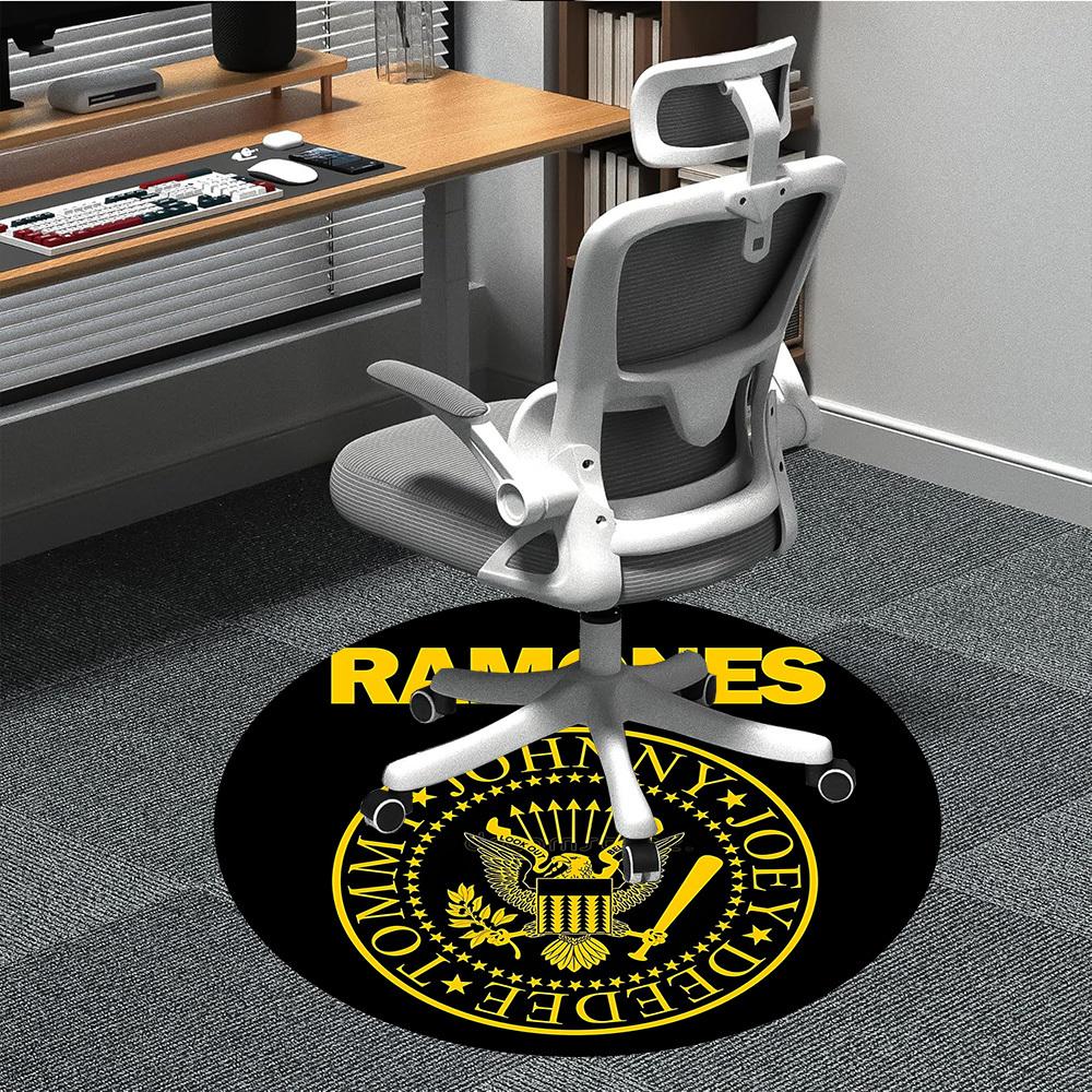 

1pc Ramones Seal Office Round Area Rug, Under Office Chairs Bedroom Living Room Home Decor, Available in Various Sizes 80cm by 80cm