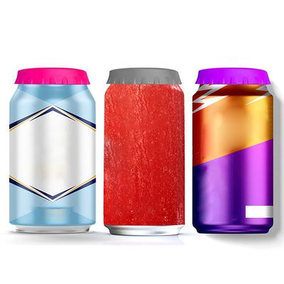 1 Stück Soda-Deckelabdeckungen Mehrfarbig Getränkedosen-Schutz Silikon-Dosenabdeckungen Bierflaschenverschluss Blechdose Soda Cola Auslaufsicherer Verschluss