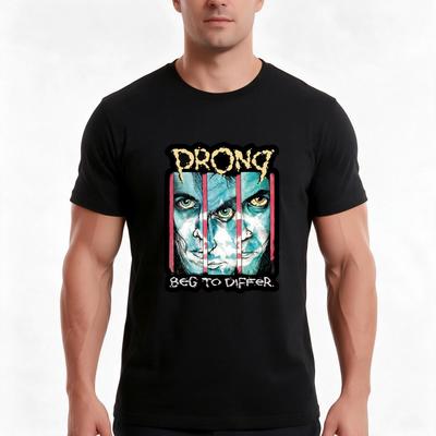 The Prong Tshirt Summer Casual Cotton Tee Oversized Streetwear Tops Vintage Graphic Print Loose Fit Short Sleeve