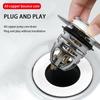 Universal Washbasin Press Type Water Head Leak-proof Plug Prevents Blocking Floor Anti-Odor Drain Cover for Washroom Sink