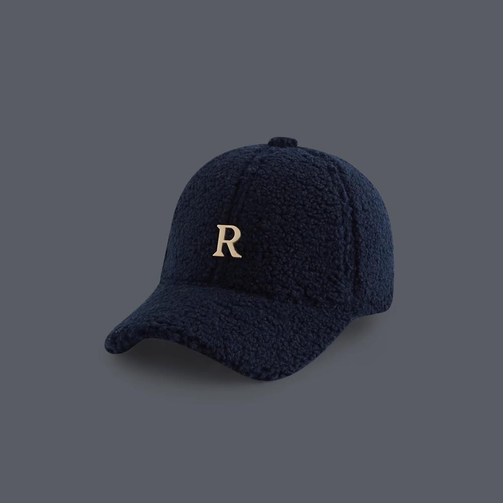 Baseball Cap Winter Hat For Women Men Unisex Letter Metal Logo Imitation Cashmere Keep Warm Simple Casual Winter Caps New Velvet