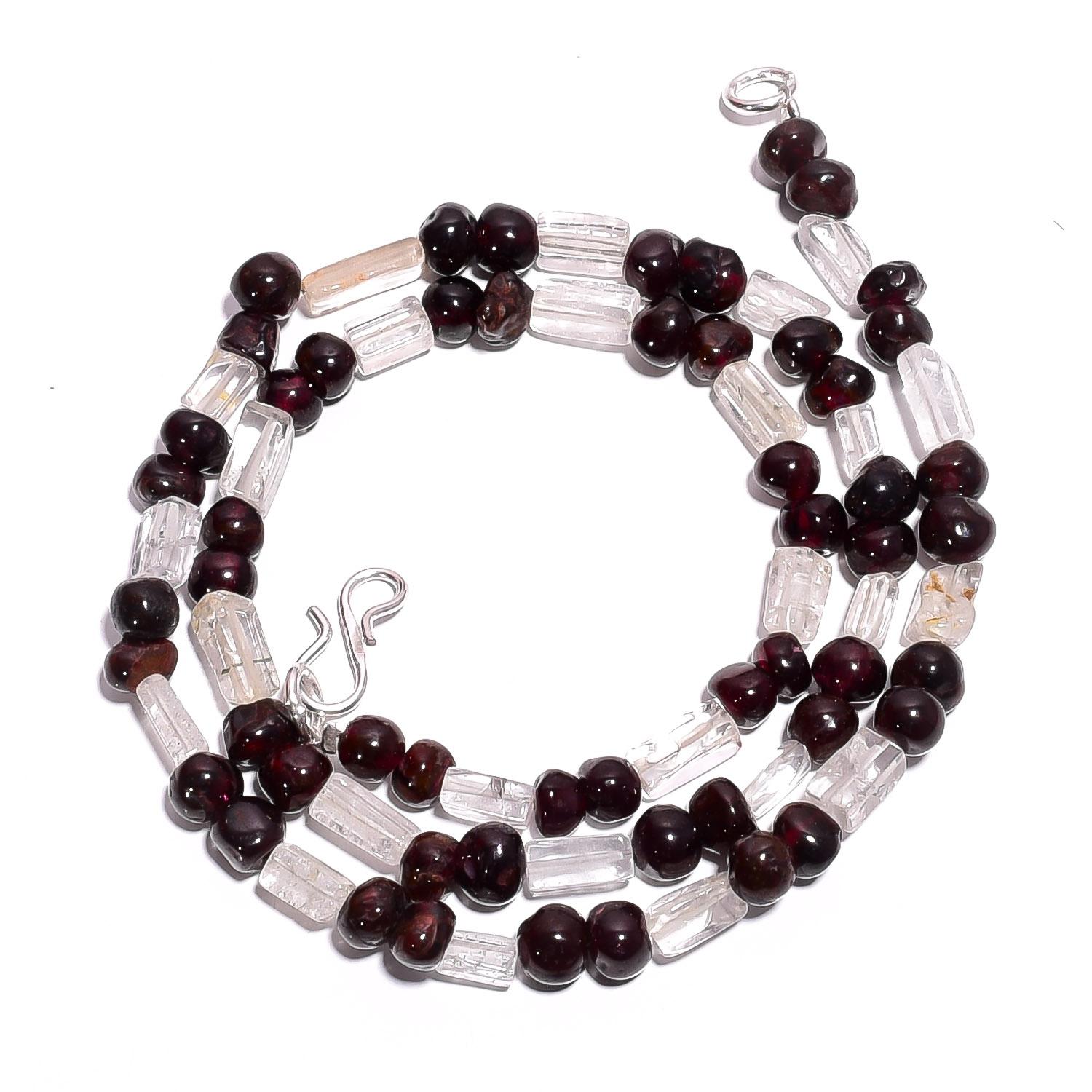 

Натуральный кристалл гранат драгоценный камень смешанная форма гладкие бусины ожерелье 17 UB-5019 UB-5019