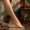 Hypoallergenic Metal Turquoise Beaded Anklet Beads Ankle Bracelet  Music Festivals