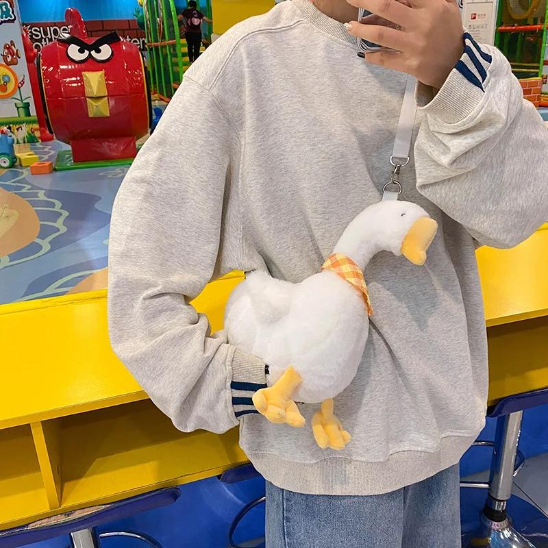 

Women Funny chicken plush doll shoulder bag girl new plush hen little crossbody bag