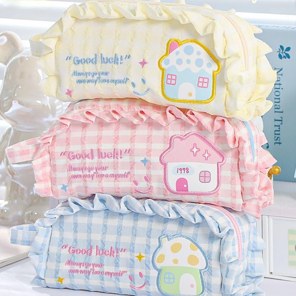 Cosmetics Storage Stationery Storage Bag Large Capacity Pen Pencil Case  Student