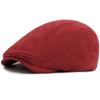 HT4954 Berets Men Women New Autumn Winter Hat Retro Artist Painter Suede Beret Hat Male Female Ivy Flat Cap Adjustable Beret Cap