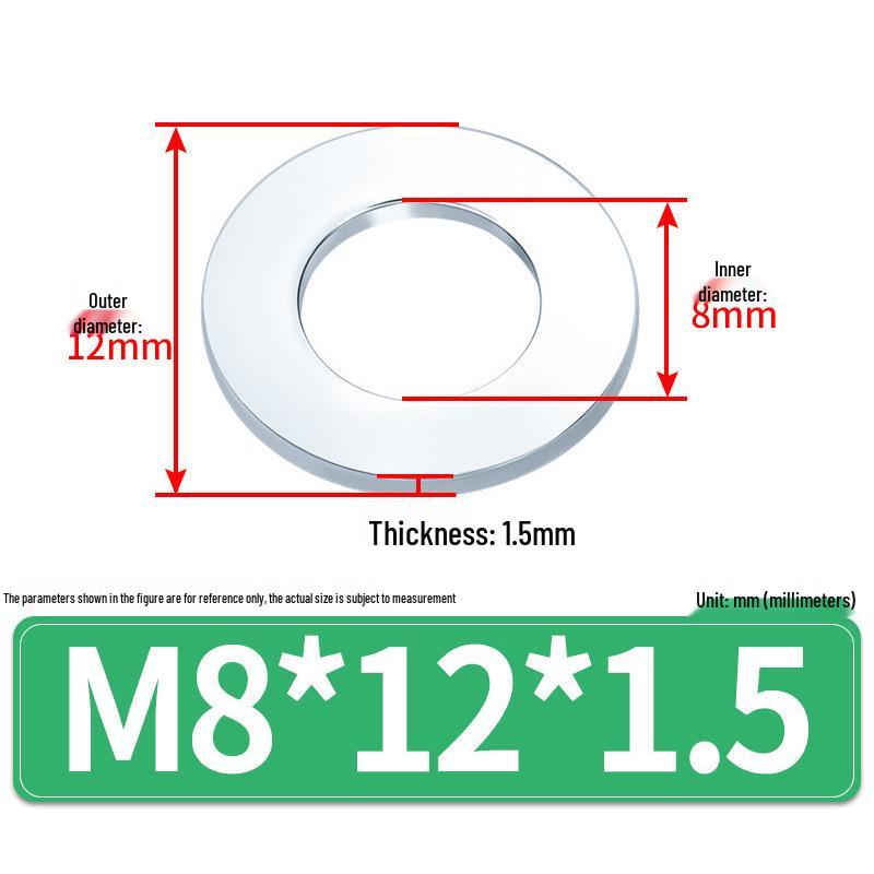Extra Large Galvanized Metal Flat Washers - Sizes M1.6 to M14