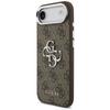 Coque Guess 4G Big 4G Logo Classique pour iPhone Air Marron Argenté