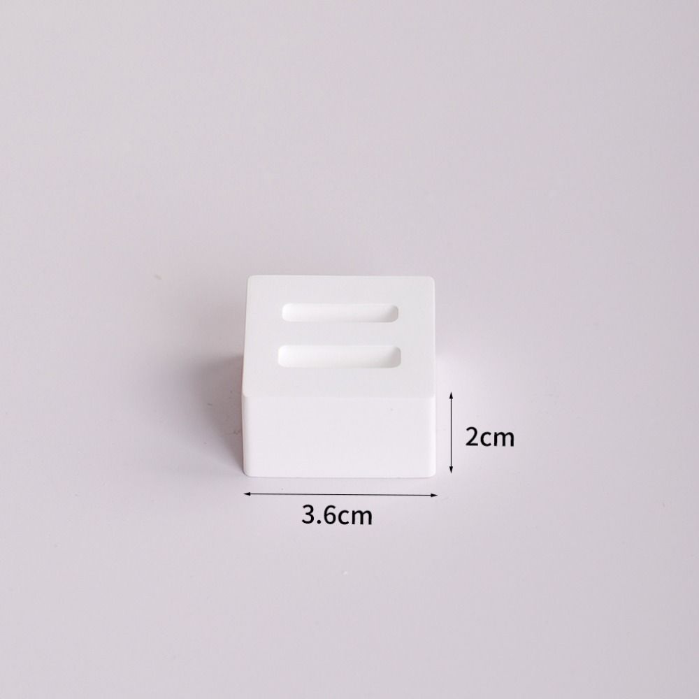 White Gypsum Jewelry Ring Display Rack Convenient Lightweight Creative Display Box Storage Holder Photography Props