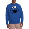 Sesame Street Unisex Adult Cookie Monster Face Sweatshirt