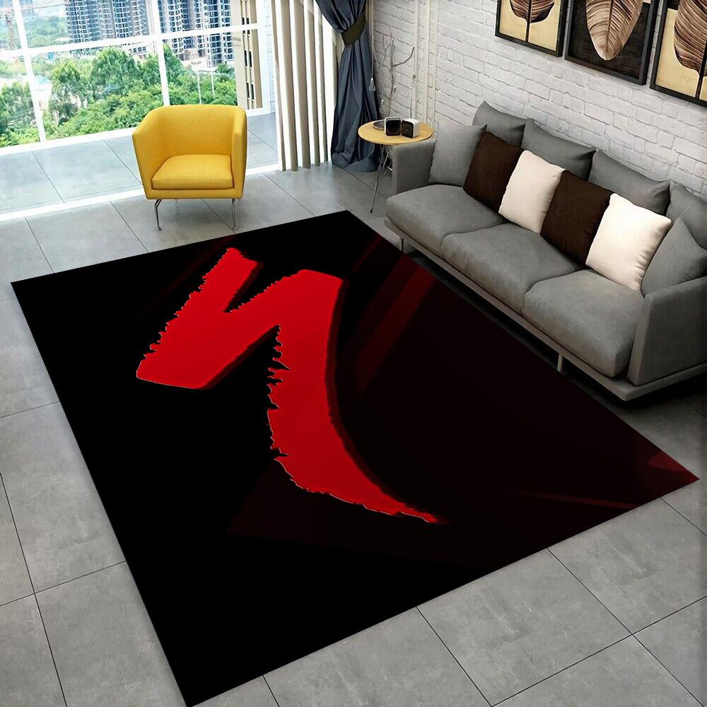 3D S-Specialized Bicycle Logo Moto Carpet Rug for Home Living Room Bedroom Sofa Doormat Decor,kids Play Non-slip Floor Mat Gift