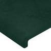Bed Frame without Mattress Dark Green 140 x 190 cm Velvet