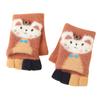 Winter Kinder Halbfinger Klapphandschuhe Warme und Kalte Strickhandschuhe für Jungen und Mädchen Niedliche Babygarnhandschuhe