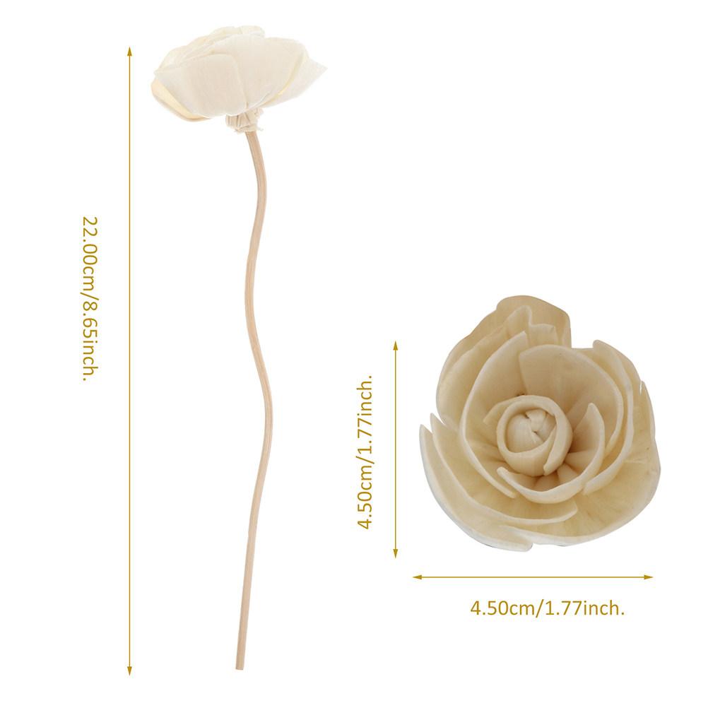 

6Pcs Dried Flower Diffuser Sticks Essential Oil Reed Diffusers Aromatherapy Stick Set Home Bedroom Bathroom Aroma Sticks бежевый