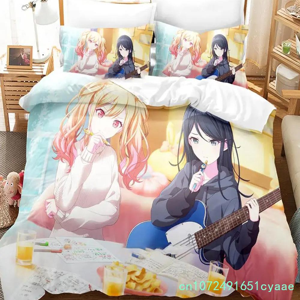 Project SEKAI Hoshino Ichika Set Biancheria da Letto Ragazzi Ragazze Twin Queen Size Copripiumino Federa Letto Bambini Adulti