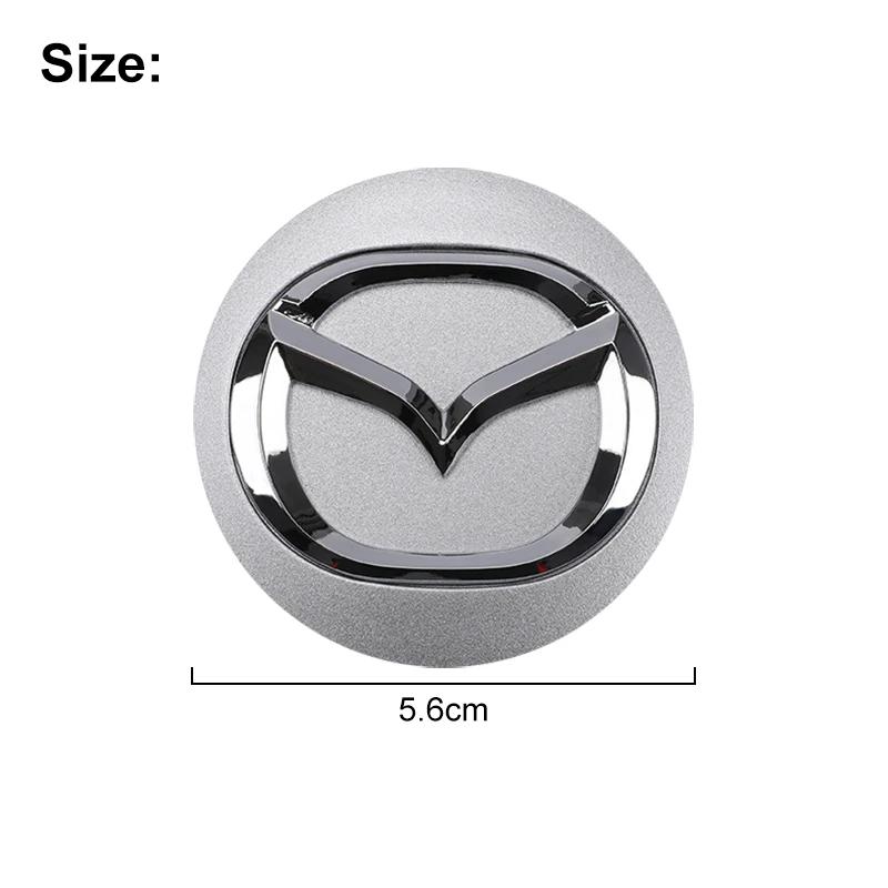4Pcs 56mm Wheel Center Hub Caps Replacement Wheel Hub Emblem for Mazda CX8 MS SPEED CX60 CX50 3 Atenza Axela CX-3 CX-4 CX-5 CX7