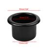 2PCS 79mm Black Car Cup Water Drink Holder Recessed For RV Car Marine Boat Trailer Plastic Cup Holder Interior Accessories