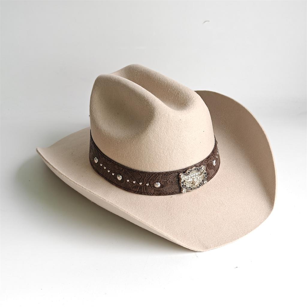 Competitive Western Cowboy Hat 100% Wool Fedora Hat For Women Men Riding Hat Autumn Panama Big Brim Cowgirl Hat Sombrero Vaquero