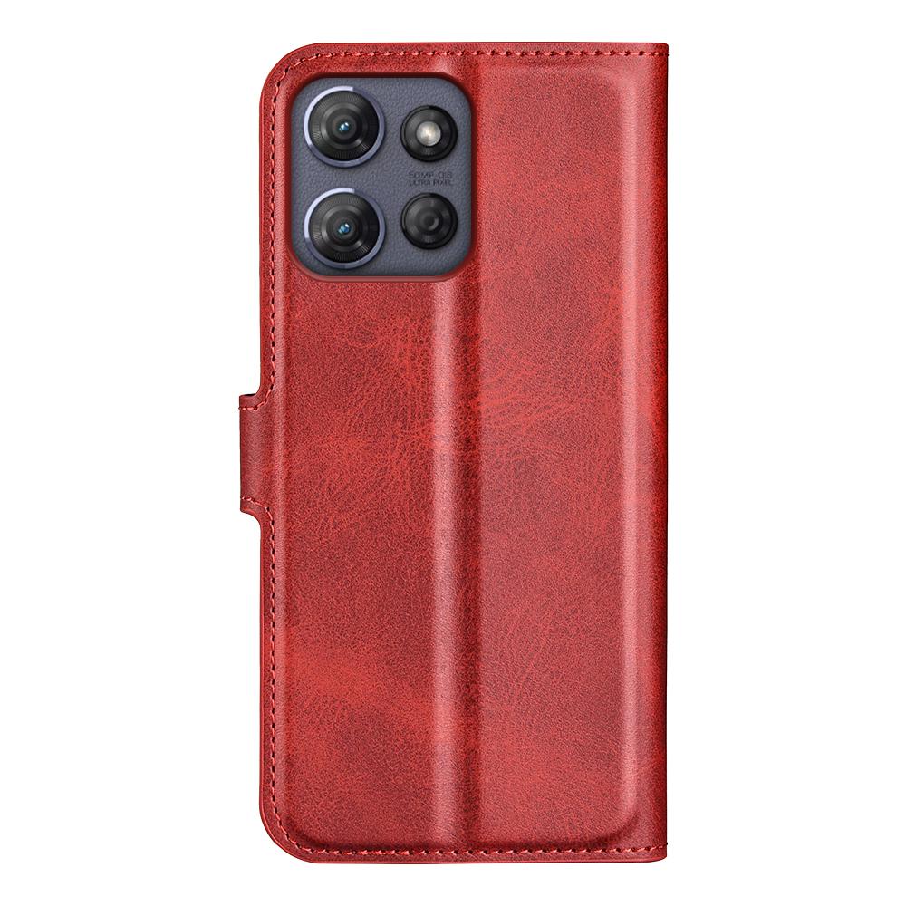 Pro Motorola Moto G Power (2025) Pouzdro s podstavcem proti poškrábání, kožený kryt na telefon s texturou teletiny
