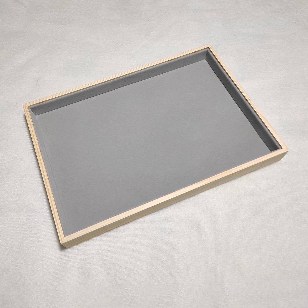 Solid Wood Jewelry Display Tray for Rings, Pendants & Necklaces