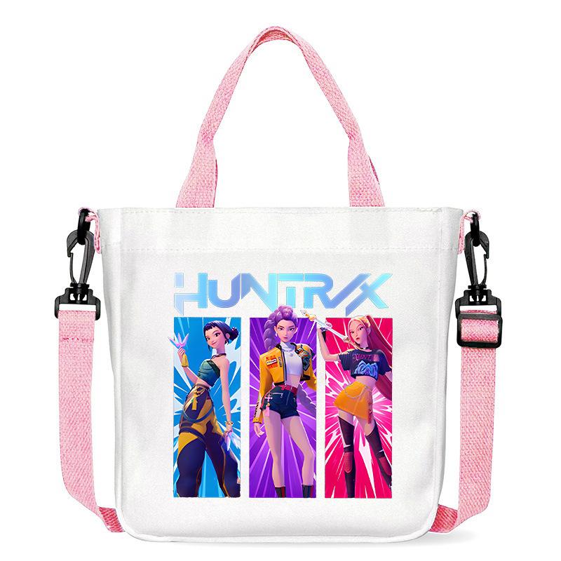 

Сумка холщовая с принтом KPOP Demon Hunter Group, модная наплечная сумка, портативная рабочая сумка-мессенджер для поездок, CLE 23X23*5CM