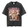 Sabrina Carpenter Short N' Sweet Tour Vintage Washed T Shirts Fans Gift Men Women Clothing Fashion Aesthetic T-shirts Streetwear
