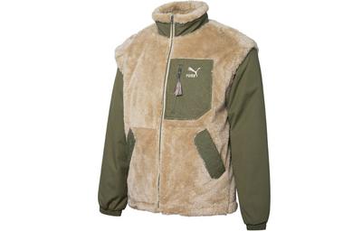 Velvet Jackets Men's Khaki Stand Collar Moderate 534974-12