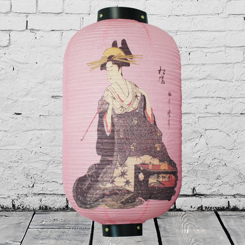 Japanese Plum Blossom Paper Lantern: Mid-Autumn Chochin Style Sushi Restaurant Decor