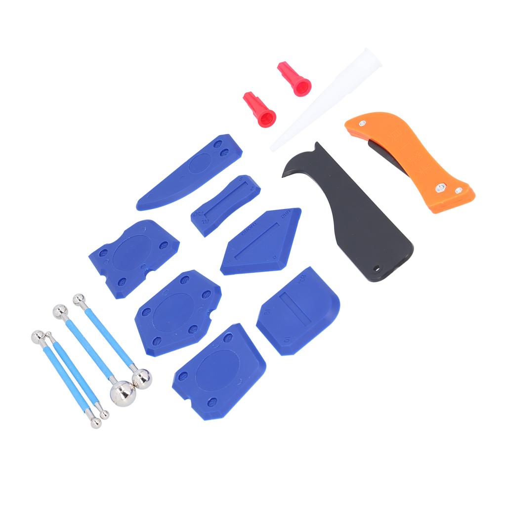16Pcs Caulking Tool ABS Glue Grout Cleaning Scraper Remover Nozzle for Floor Tile